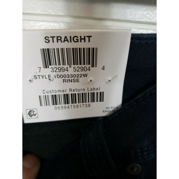 Style & Co Plus Size High Rise Straight Leg Jeans - Picture 3 of 9